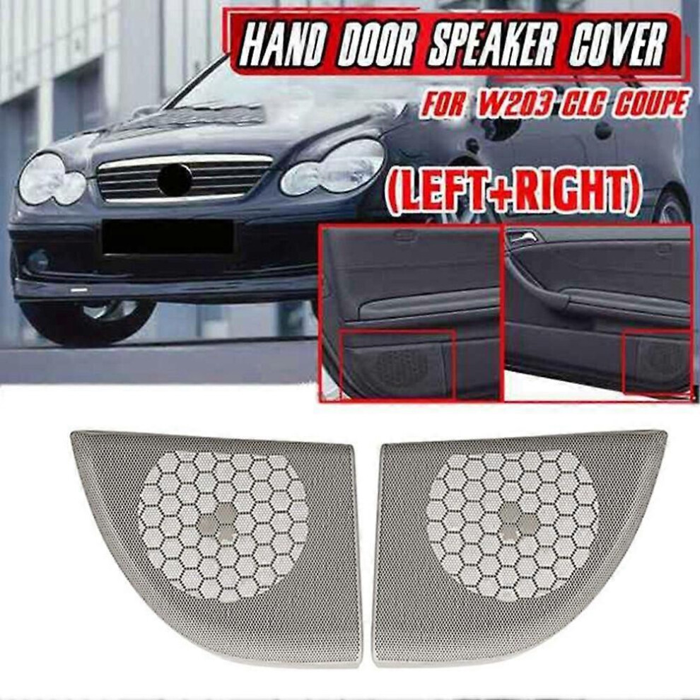Car Front Door Speaker Cover Trim Speaker Grille For Mercedes-Benz Clc-Class Coupe W203 2008-2011 A20372703887e94 9319739850765