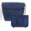2Pcs Dark Blue Wheelchair Carry Bag with Multiple Pockets Polyester 1