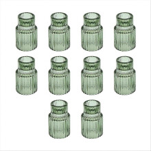 Vintage Candlesticks Ribbed Glass Candlestick Decorations Home Decor