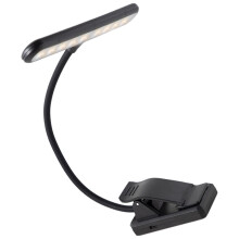 LED Music Stand Light with Dimmable Brightness and Flexible Gooseneck Piano Lamp for Reading and Orchestra