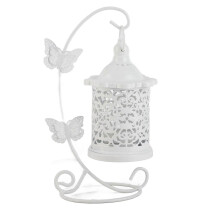 European Birdcage Shaped Home Candle Holders Hollow Hanging Candlestick Decoration