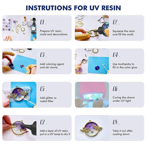 UV-hars - Kristalheldere, harde lijm, UV-uithardende epoxyhars 1