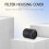Suitable for Hair Dryer Outer Filter Cover Grey 4