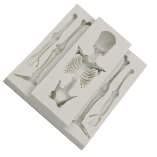 Skull skeleton Chocolate Silicone Molds 3D Skeleton Bone Mold 1