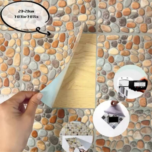 Self-Adhesive Marble Wall Tiles - Waterproof Stickers, B 2