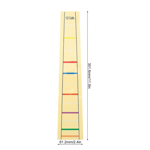 Practical Fret Sticker Label, Finger Position Marker for Cello Beginners (1/2) 2