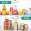 Kitchen Transparent Storage Box Food Storage Box compatible for Sorting. 3