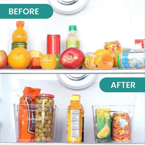 Kitchen Transparent Storage Box Food Storage Box compatible for Sorting. 2