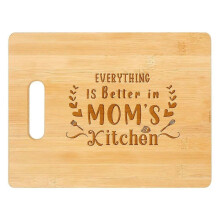 Gifts for Mom, Best Mom Birthday Gifts - Engraved Bamboo Cutting Board - Unique Mothers Day or Christmas