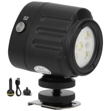 SL-18 Luz LED de relleno sumergible de 40 m, 7500 K, mini luz para cámara de vídeo subacuática.