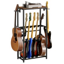 MAHANCRIS Guitar Stand for Acoustic Holder, Electric Guitar, Bass, Multiple Guitar Rack, Floor Adjustable for Guitars, Guitar Amp Accessories, for Hom