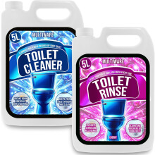 MultiWare Caravan Toilet Chemical Blue 5L and Pink 5L Rinse Fluid Solution Cleaner for Caravan and Motorhomes | Eco-Friendly, Formaldehyde Free | Upto