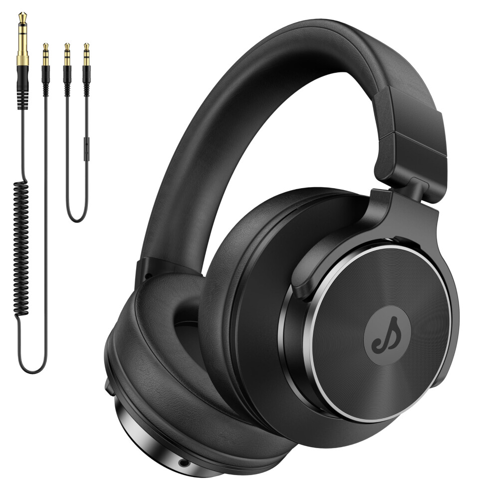 Rumoon Wired Over Ear Headphones, Studio Monitor & Mixing Dj Headphones With 50Mm Neodymium Drivers And 1/4 To 3.5Mm Jack For Guitar Amp Podcast Piano 810186883195