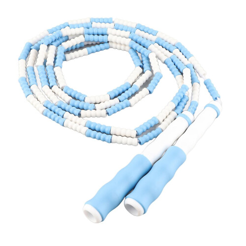 Segmented Jump Rope, Adjustable, Untangled, Flexible PP Plastic, for Kids, Blue 1