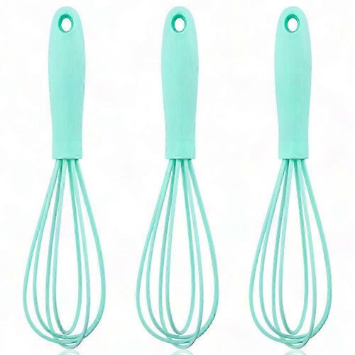 Non-Stick Silicone Whisk Set for Baking and Cooking - Egg Beaters Included