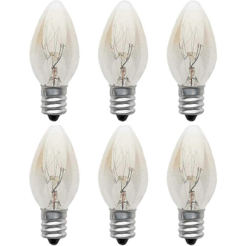 Πακέτο 6 λαμπτήρων πυρακτώσεως E12 10W C7 Tip 220V, μικρής βιδωτή
