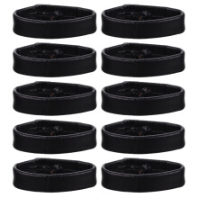 10Pcs Black Watch Band Loops Smooth Surface Keepers