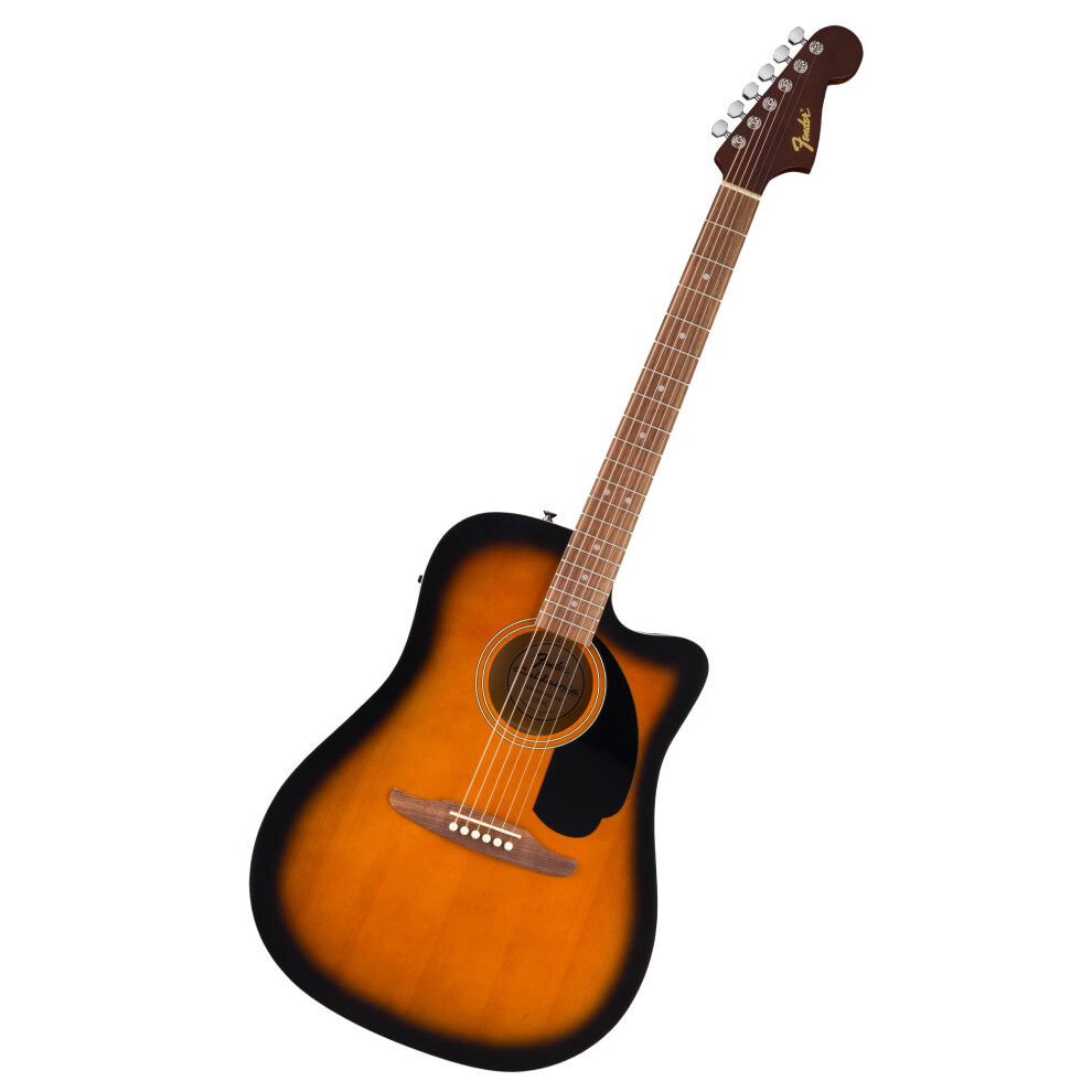 Fender California Debut Redondo Dreadnought With Cutaway Ce Acoustic Guitar, Spruce Top, Pickguard, 2-Colour Sunburst Black