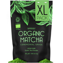 SuperSelf Organic Matcha Powder - Ceremonial Grade & 100% Pure - Smooth Taste & Vibrant Green - Macha for Straight Tea, Lattes, Baking - Certified Org