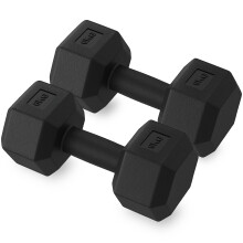 ZENO Dumbbells Pair 12KG | Weights Dumbbells Set | Plastic Dumbbell Pair | Hex Dumbbell For Strength Training, Home Training & Gym | Weights Set | Ant