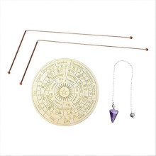 Coppers Dowsing Rods Set with Divining Rods+Pendulums+Divination Mat