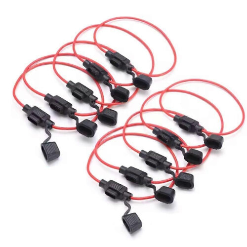 12V 30A Car Motorcycle DC Insert Fuse Holder in Line Mini Blade Adapter Switch Socket Damp Proof Splash 2