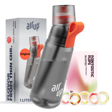 AIR UP water bottle Twist Pro original starter set with pods in 5 flavours I 1l drinking bottle with sugar-free flavouring I dishwasher-safe, BPA-free