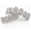 Silver Plated Top & Bottom Mouth Teeth Grills High Quality, Silver 2
