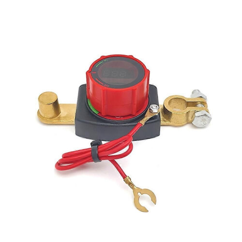 300A Side Post Battery Disconnect Switch 12V Negative on/Off LED Voltage Display Car Battery Cut Off Switch 1
