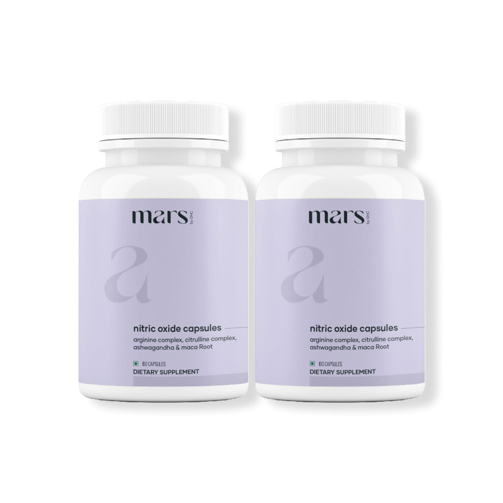 Photos - Vitamins & Minerals Mars by GHC Nitric Oxide Capsules with L-Arginine, L-Citrulline & Adaptogenic Blend | Supports Energy, Circulation & Muscle