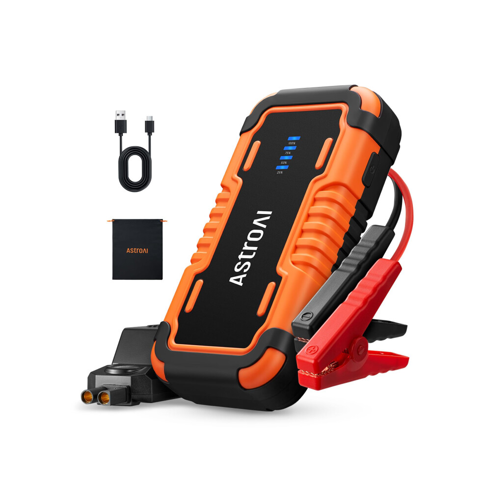 Astroai 6000A P12 Jump Starter Power Pack, Portable Car Battery Booster Jump Starter Power Bank For 12V Cars (All Petrol / 12L Diesel), Motorbikes, I 4536280801397