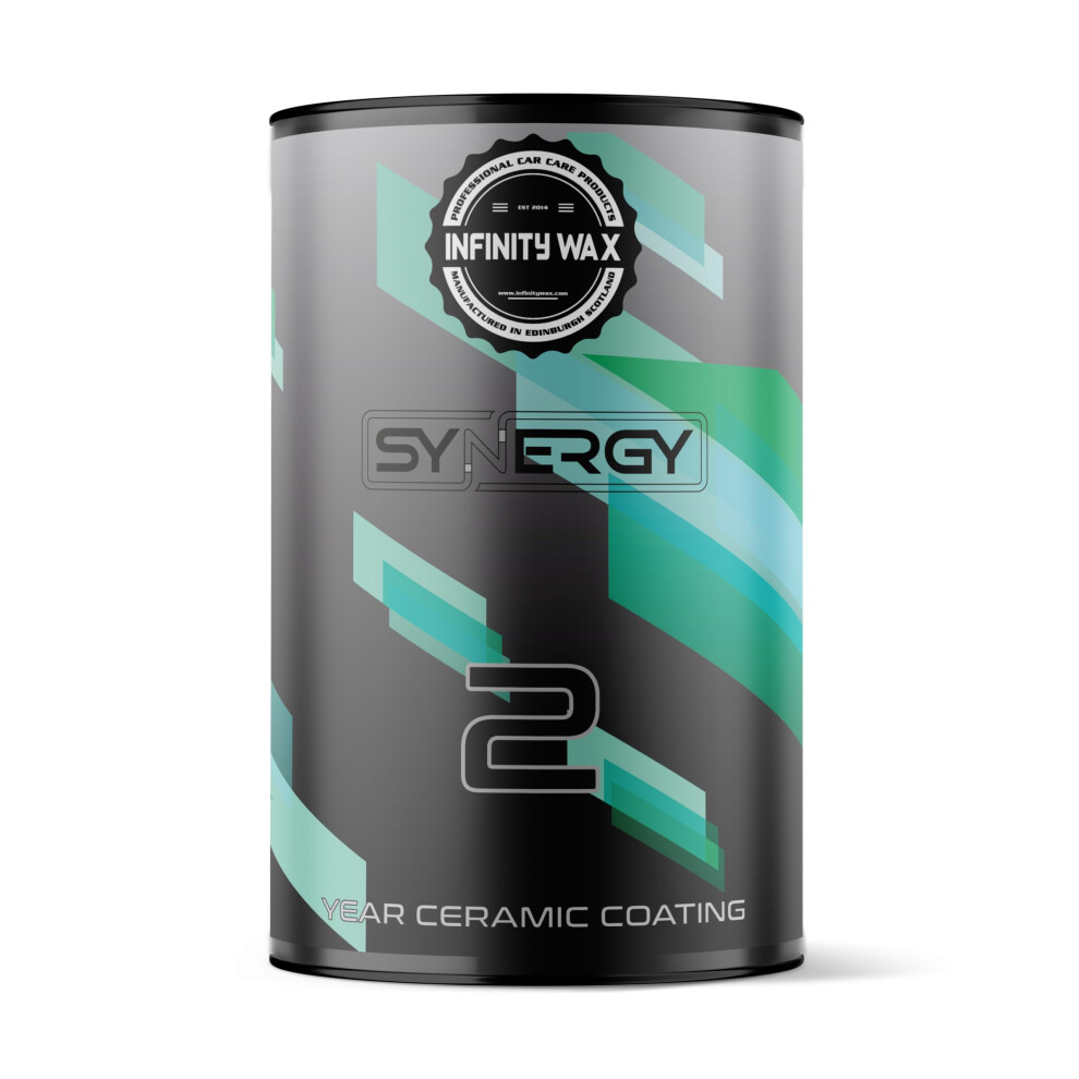 Infinity Wax Synergy 2 Year Ceramic Coating Kit 30Ml Diy Outdoor Ceramic Paint Protection, 9H Hardness, High Gloss, Rain-Safe In 30 Minutes For Paint, 5065006978727