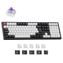Keychron Q6 HE Wireless Custom Mechanical Keyboard - Hall Effect Gateron Double-Rail Magnetic Switch, Rapid Trigger, 2.4G/Bluetooth 5.2/USB-C, QMK/VIA
