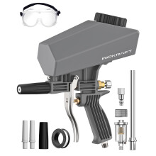 InoKraft Portable Sandblaster Gun Kit with Oil-Water Separator & Extension Nozzle,Mini Sandblaster for Rust & Paint Removal, Compatible with Aluminum