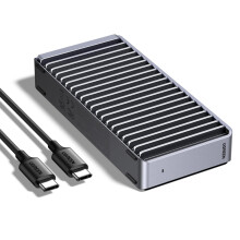 UGREEN 40Gbps M.2 NVMe SSD Enclosure, Aluminum NVMe Enclosure w/Dual-Sided Fin Heat Sink, No-Fan-Noise M.2 Enclosure Compatible Thunderbolt 4 / USB4 f