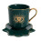 Turkish Arabic Evils Eye Pattern Ceramic Tea Cup Set with-Green 1