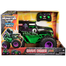 Monster Jam, Official Smash & Bash Grave Digger Remote Control Indoor & Outdoor Vehicle, 1:15 Scale Repairable Monster Truck, Kids Toys for Boy and Gi