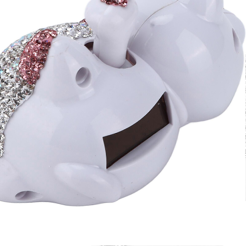 Fortune Lucky Cat Car Interior Decoration Bling Rhinestone Universal Center Console Dashboard Ornament Figurinered 9319739856774