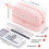 Big Capacity Large Pencil Case with 2 Compartments Pink 2