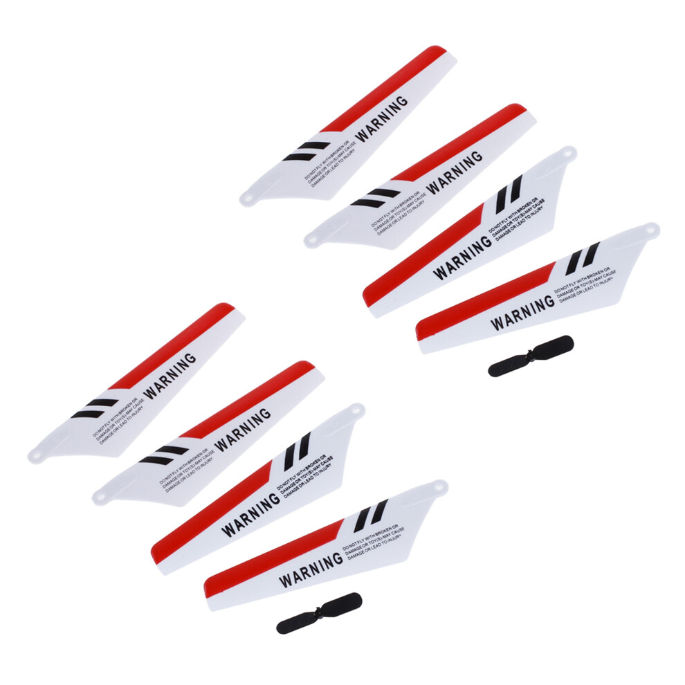 8 X Blades Syma S107 S107g Gyro Remote Control Helicopter Spares Repair Red 6033970362612