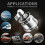 200A 12V Battery Disconnect Switch Heavy Duty, Battery Cut Off Shut Off Kill-Switch with Side Post M 2