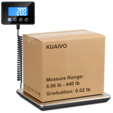 Postal Scales, 200kg/10g High Precision LCD Display Parcel Scales, Parcel Weighing Scales with Hold and Tare Function for Luggage, Package, Warehouse,