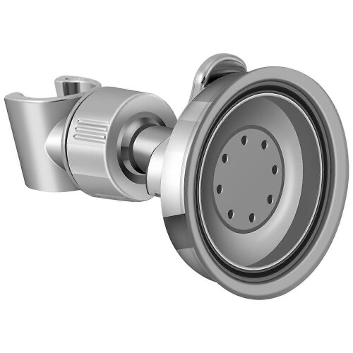 Adjustable Shower Head Holder Bathroom Chrome Wall Mount Strong Suction Handheld Shower Bracket 1