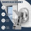 Adjustable Shower Head Holder Bathroom Chrome Wall Mount Strong Suction Handheld Shower Bracket 4