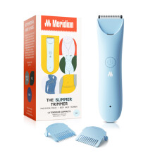 Meridian Slimmer Trimmer, Pubic & Body Hair Trimmer, Bikini Hair Removal, No Nicks, Razor Burn, No Ingrowns, Ergonimic Design, Wet/Dry Tech, LED Spotl