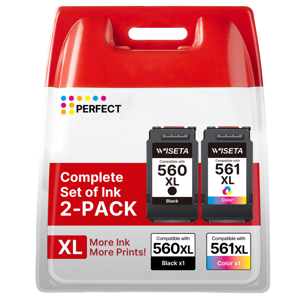 560Xl 561XL Ink Cartridges Compatible For Canon 560 561 Xl Ink Cartridges Pg-560Xl Cl-561Xl For Canon Pixma Ts5350 Ts7451 Ts7450 Ts5351 Ts5350a Ts5351 6978301108722