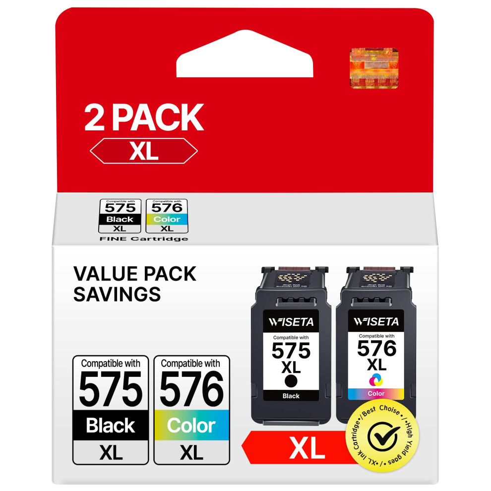 Pg-575Xl Cl-576Xl Ink Cartridges 575 576XL Printer Ink Replacement For Canon 575 576 Ink Cartridges For Canon Pixma Ts3550i Ts3750i Ts3551i Ts3751i Tr Black 6978301106360