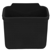Car Side Pocket Organizer with Hook and Loop, Center Console, Cell Phone Pocket Replacement for Tesla Model 3 Y, Black Flocked Surface