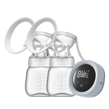 Electric Breast Pump with Four Modes and Nine Levels, Hands-Free, Painless, with an LCD Display, Low Noise, Rechargeable, Mobile Flow, Hands-Free Brea