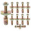 10Pcs Metal Bed Frame Joint Connector Kit Golden Bed Hardware Set 1